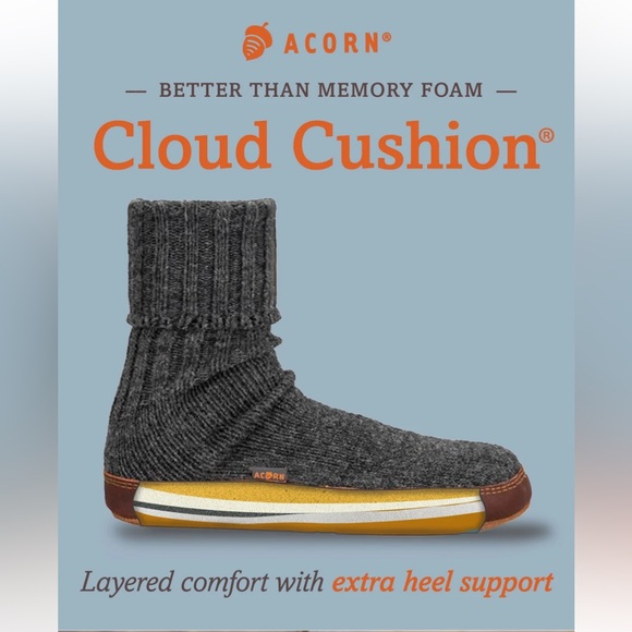 Acorn Unisex Slipper Sock size men’s 10,5-11,5 or Large - Picture 12 of 13